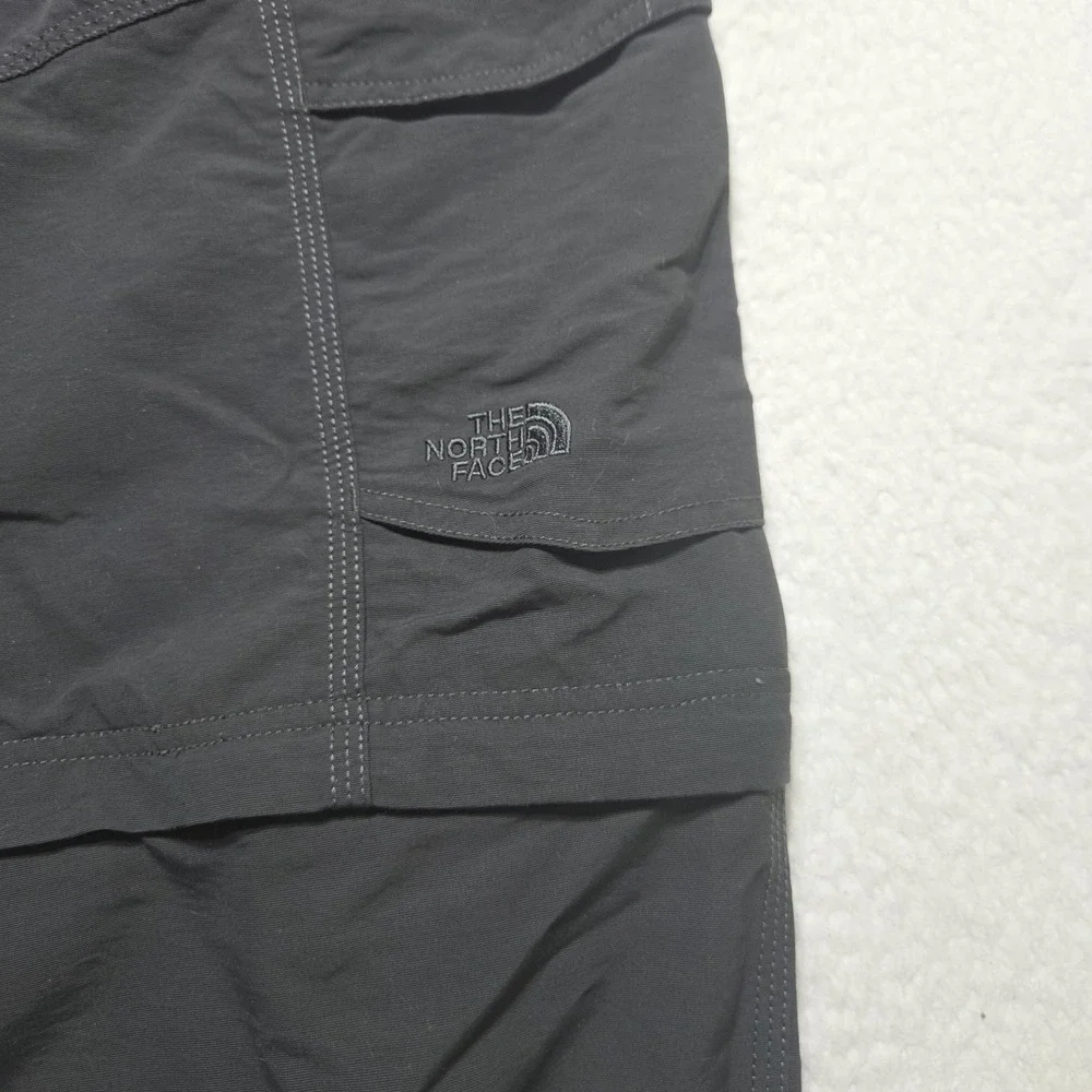 The‎ North Face Convertible Pants Mens 28x30 Size XL Charcoal Gray Belted